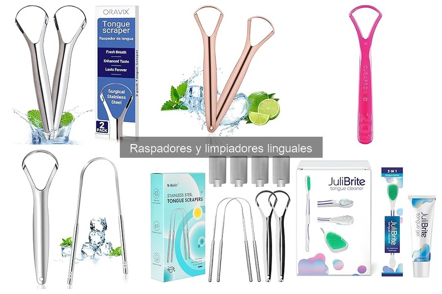 Comparativa entre raspadores linguales de acero inoxidable y plástico