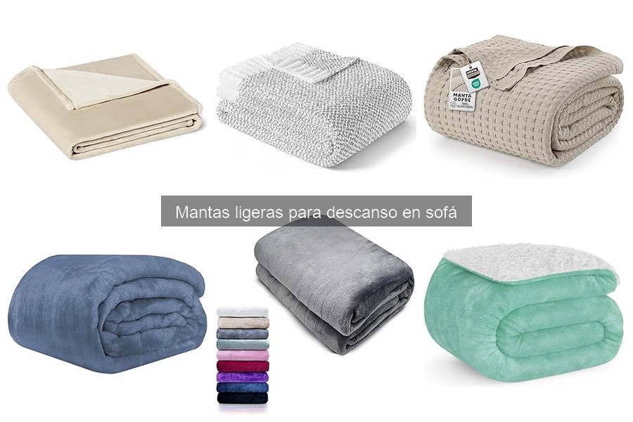 Comparativa Mantas Ligeras vs Pesadas para Sofás