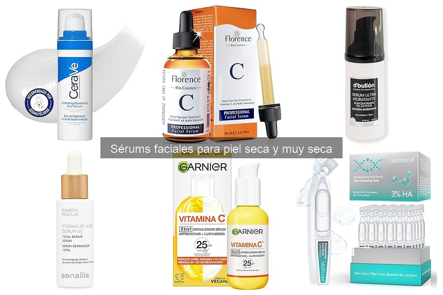 Comparativa: Sérums y cremas hidratantes para piel seca