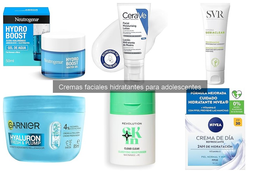 Cremas faciales hidratantes para adolescentes: beneficios y funciones