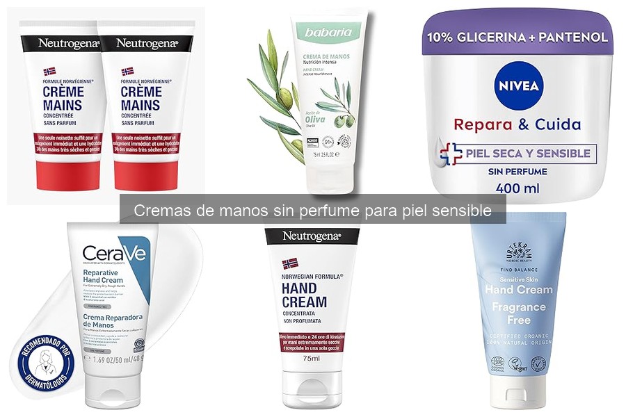 Cuándo usar cremas de manos sin perfume para piel sensible