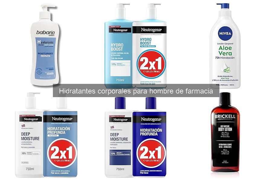 ¿Cuánto cuesta un buen hidratante corporal para hombre?