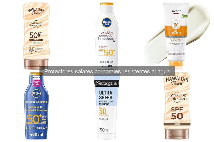 ¿Cuánto dura la protección de un protector solar resistente al agua?