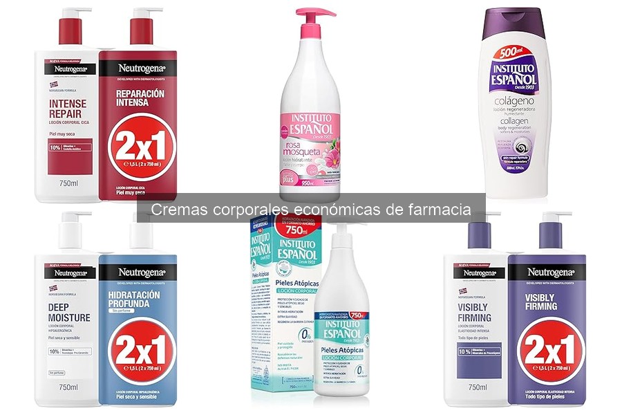 Diferencias entre cremas hidratantes y corporales de farmacia