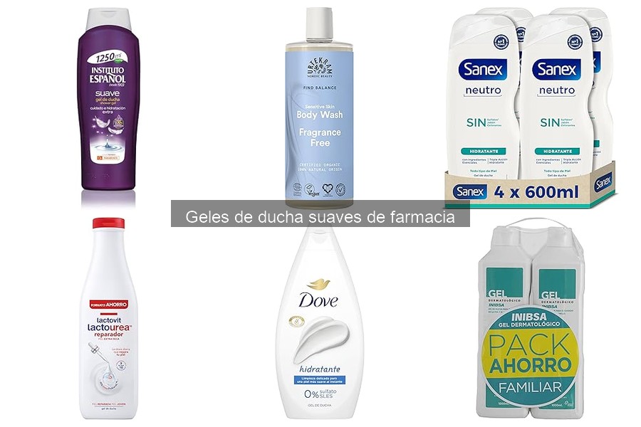 Diferencias entre geles de ducha suaves y naturales