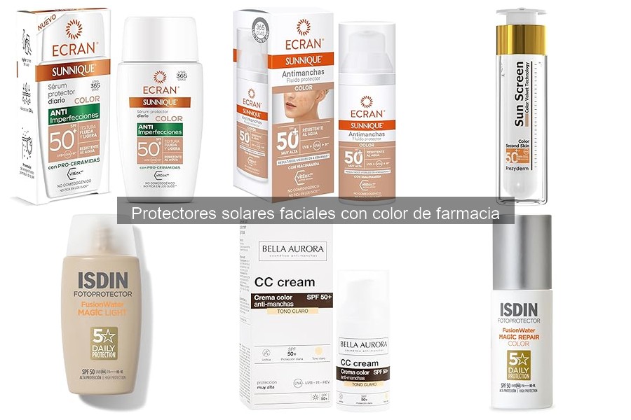 Diferencias entre protector solar facial con color y base con SPF