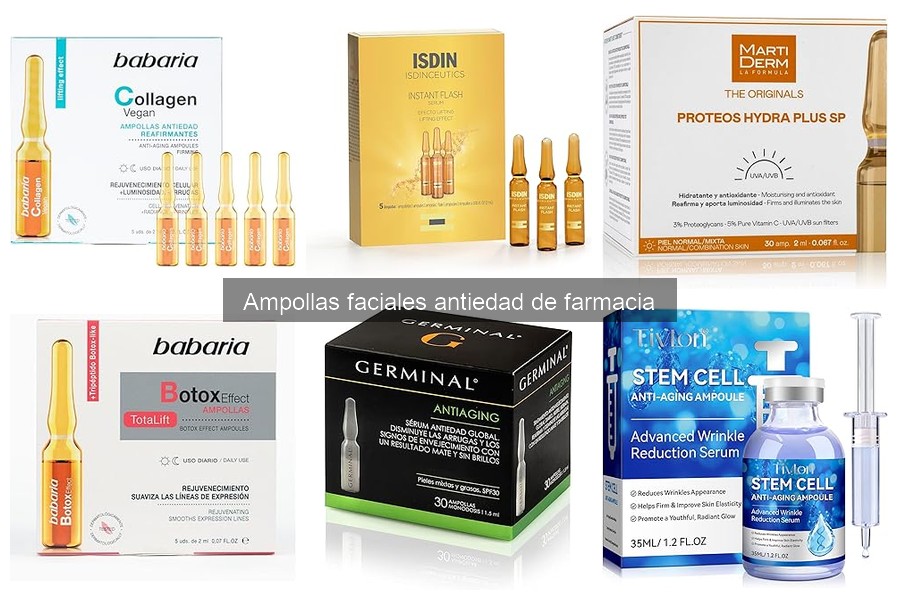 Dónde comprar ampollas faciales antiedad al mejor precio