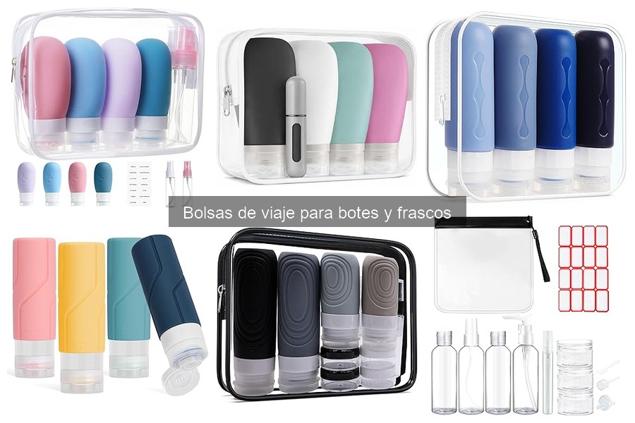 Dónde comprar bolsas de viaje para botes y frascos