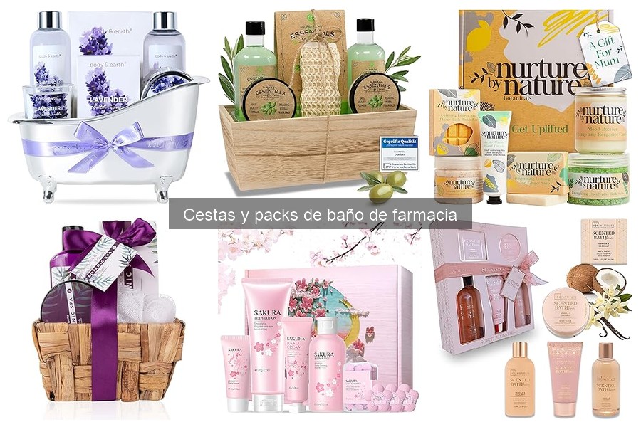Dónde comprar cestas y packs de baño de farmacia seguros