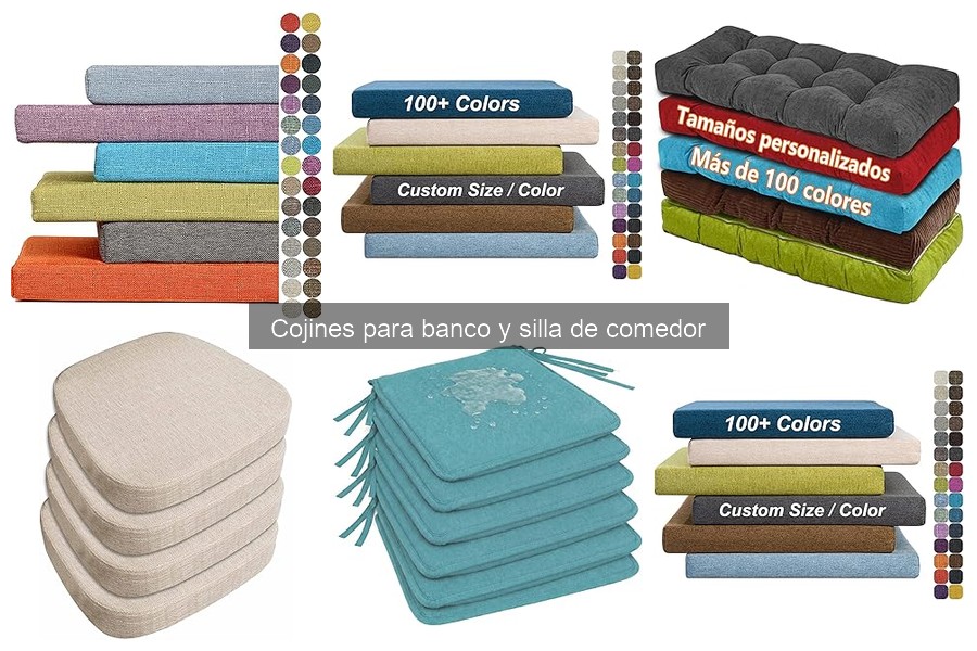 Dónde comprar cojines para bancos y sillas de comedor