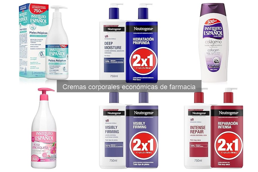Dónde comprar cremas corporales económicas de farmacia