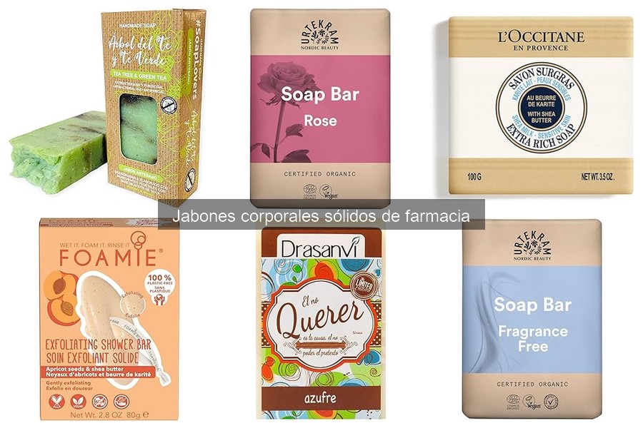 Dónde comprar jabones corporales sólidos de farmacia
