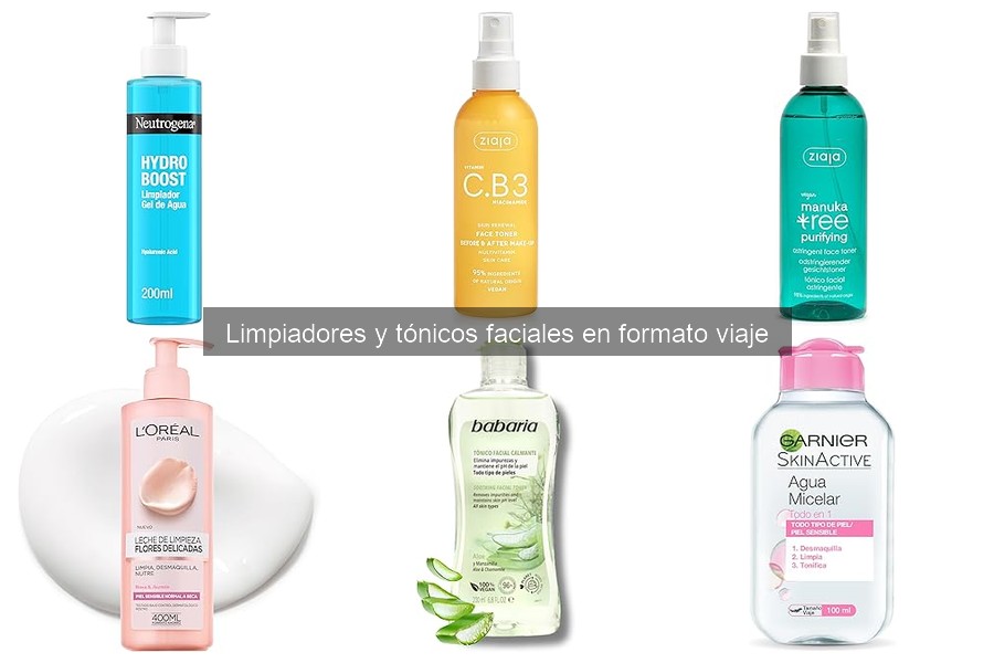 Dónde comprar limpiadores y tónicos faciales viaje