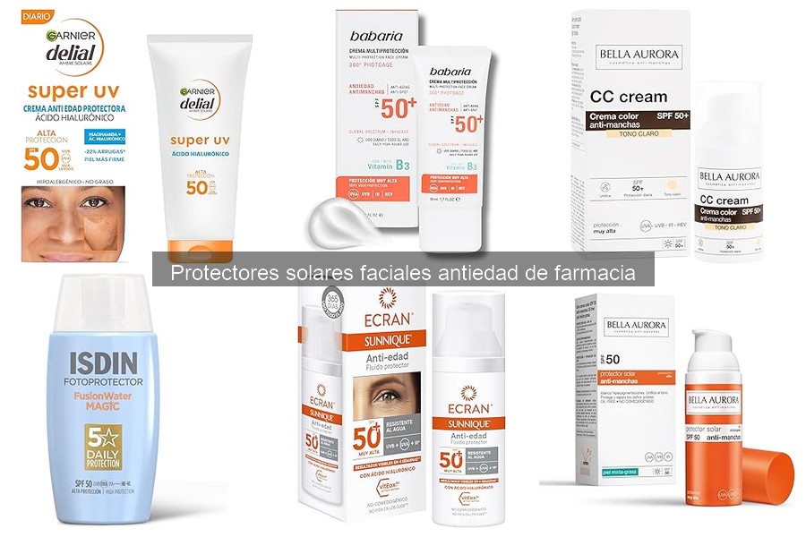 Dónde comprar protectores solares faciales antiedad a buen precio