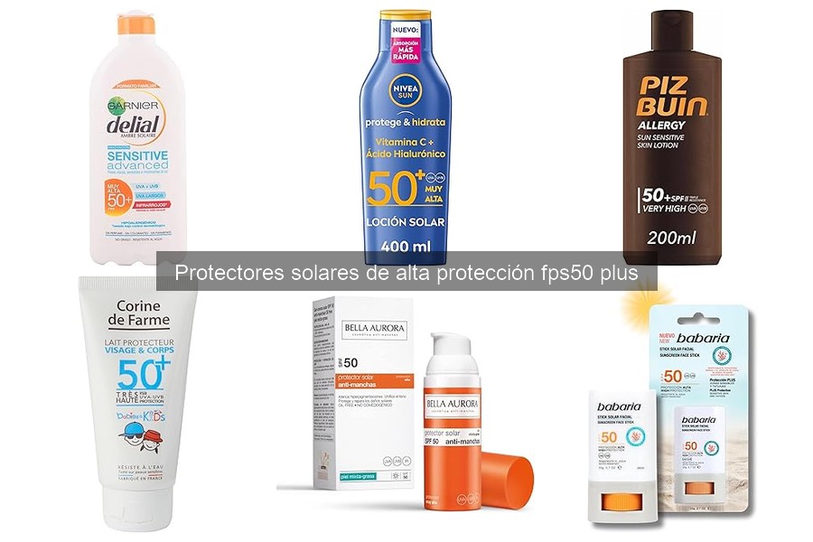 Efectividad de Protectores Solares FPS 50+ en Pieles Afectadas