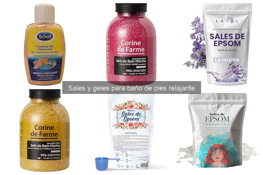 Efectos de las sales y geles para baño en la salud de tus pies