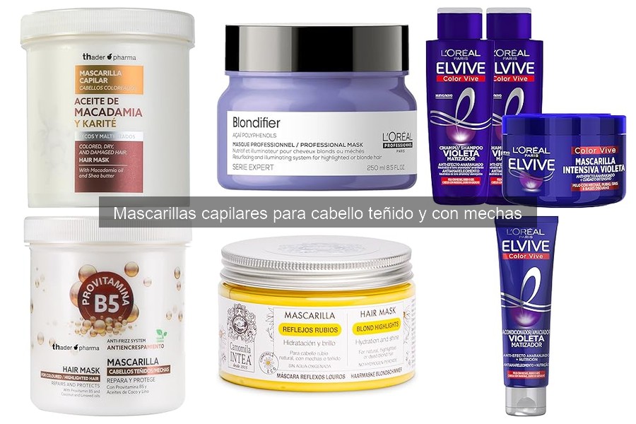 Efectos de Mascarillas Capilares en Cabello Teñido