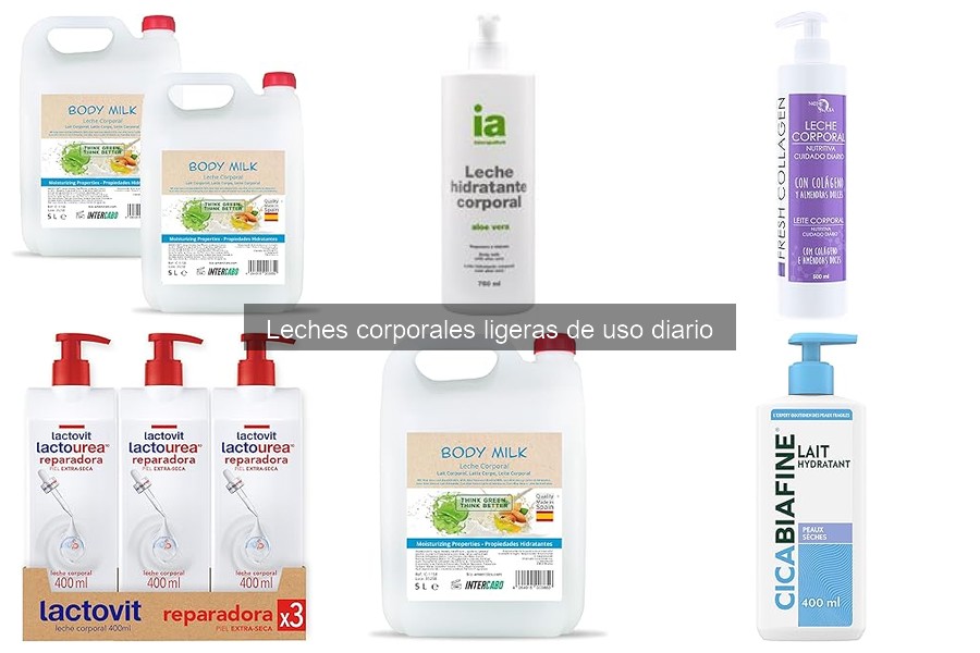 Elige la leche corporal ligera ideal para tu piel