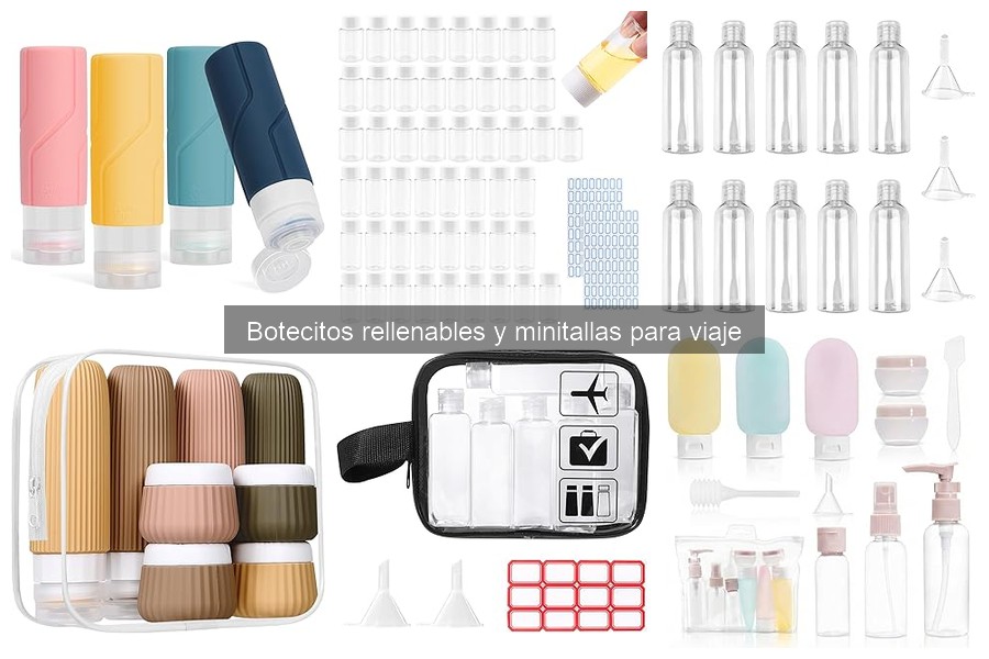 Errores comunes al rellenar botecitos para viaje