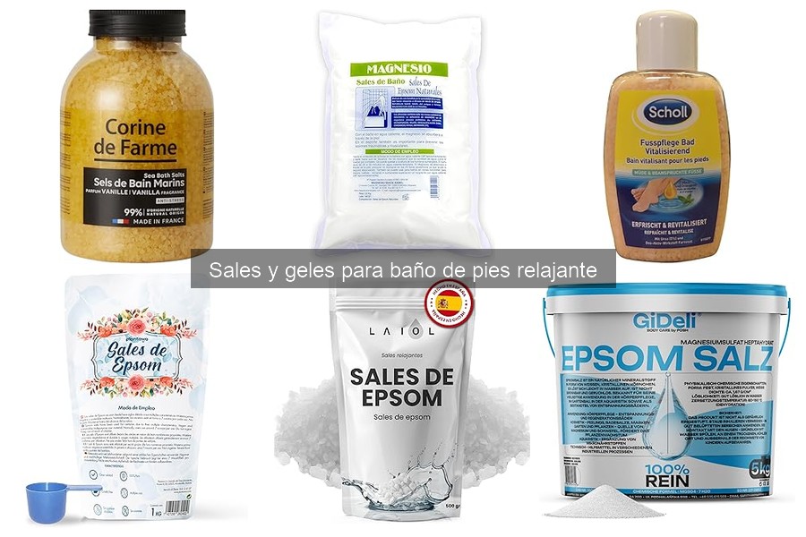 Frecuencia recomendada para usar sales y geles de pies