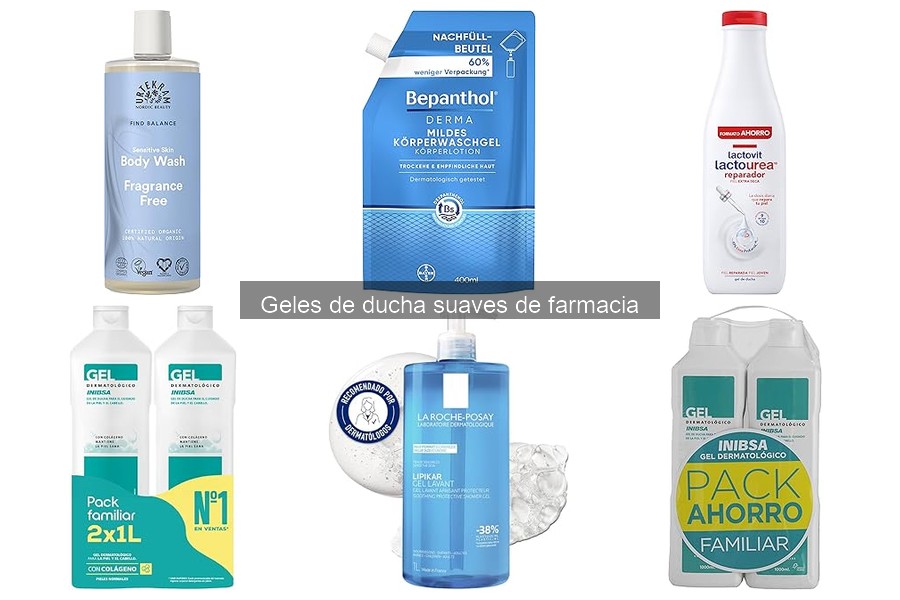 Geles de ducha suaves de farmacia recomendados para uso diario