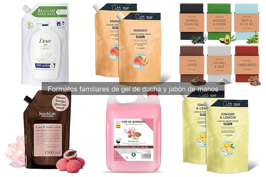 Geles de Ducha y Jabones de Manos Familiares al Mejor Precio