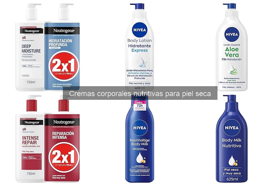 Guía de compra de cremas corporales nutritivas para piel seca