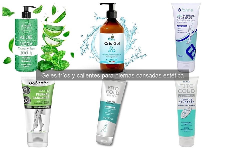 Guía de compra de gels fríos y calientes para piernas cansadas