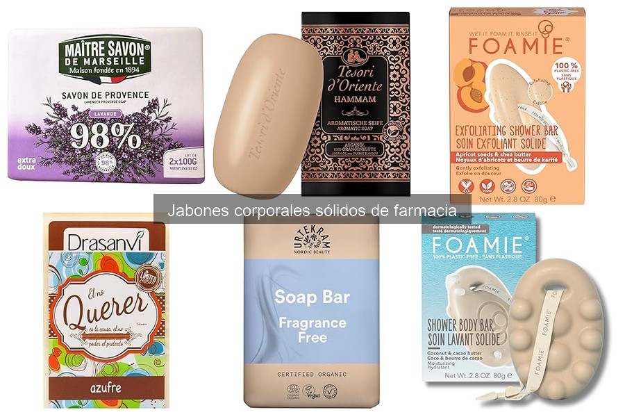Guía de compra de jabones corporales sólidos de farmacia