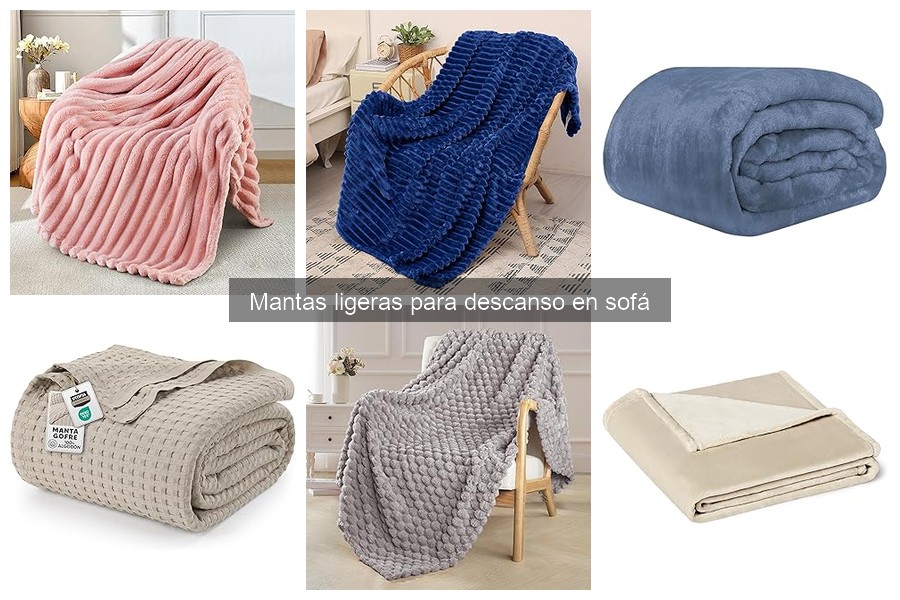 Guía de compra de mantas ligeras para descanso en sofá