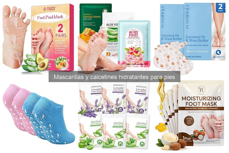 Guía de mascarillas y calcetines hidratantes para pies