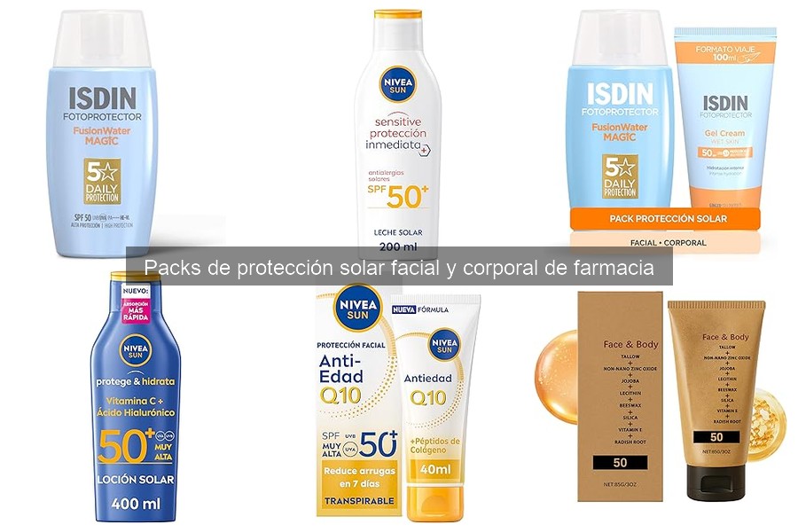 Guía sobre Packs de Protección Solar Facial y Corporal