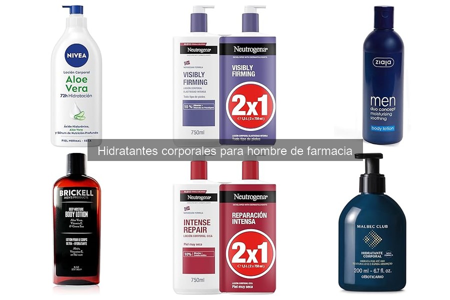 Hidratantes corporales para hombres según tipo de piel