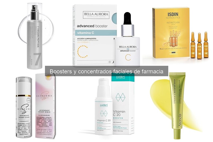 Ingredientes Clave en Boosters Faciales de Farmacia