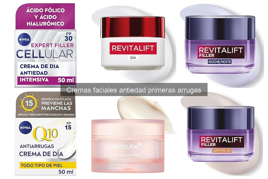 Ingredientes clave en cremas antiedad para primeras arrugas