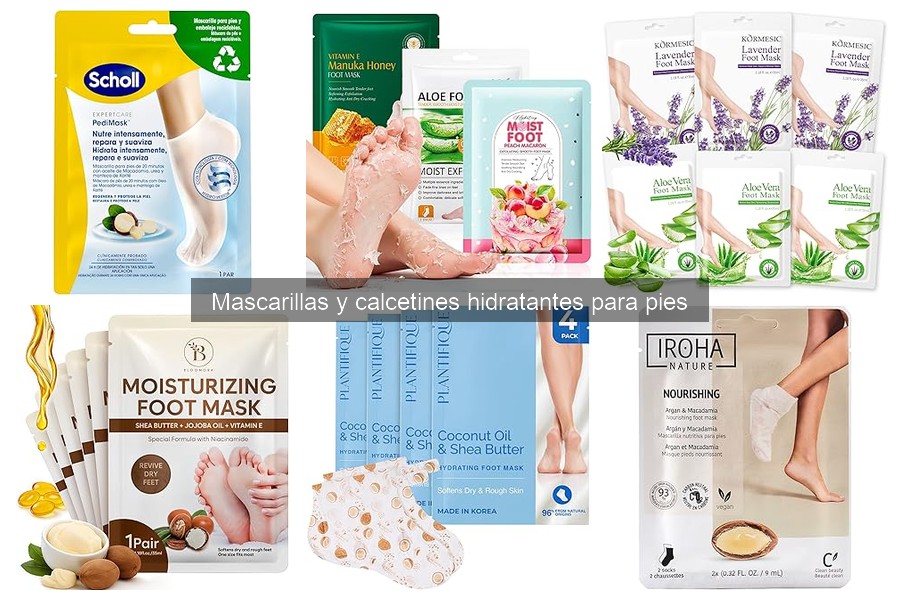 Ingredientes clave en mascarillas hidratantes para pies