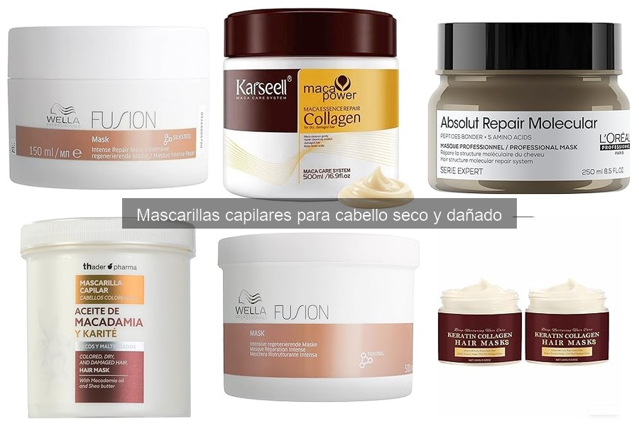Ingredientes clave en mascarillas para cabello dañado