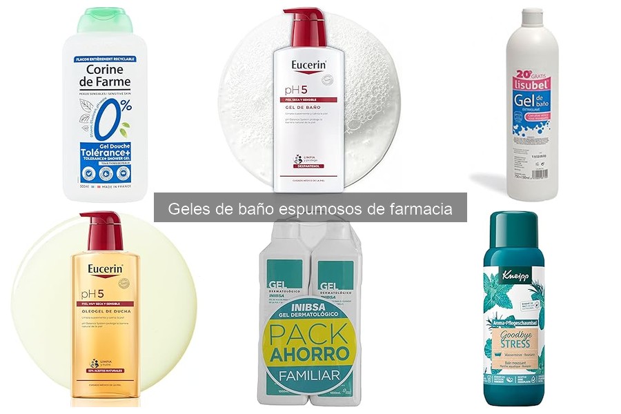 Instrucciones para usar geles de baño espumosos de farmacia