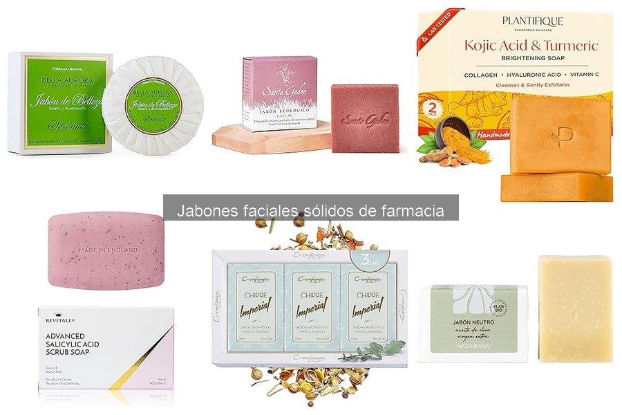 Jabones faciales sólidos mejor valorados por los usuarios