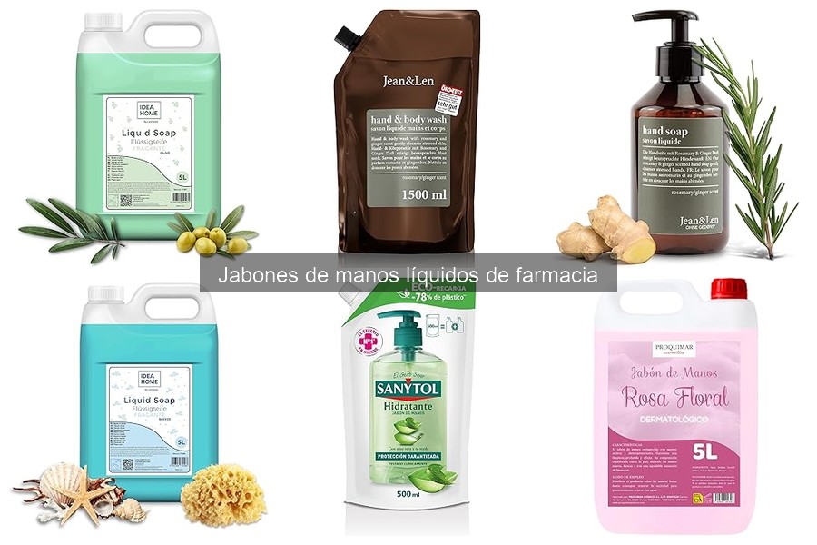 Jabones líquidos de manos recomendados para el cuidado diario