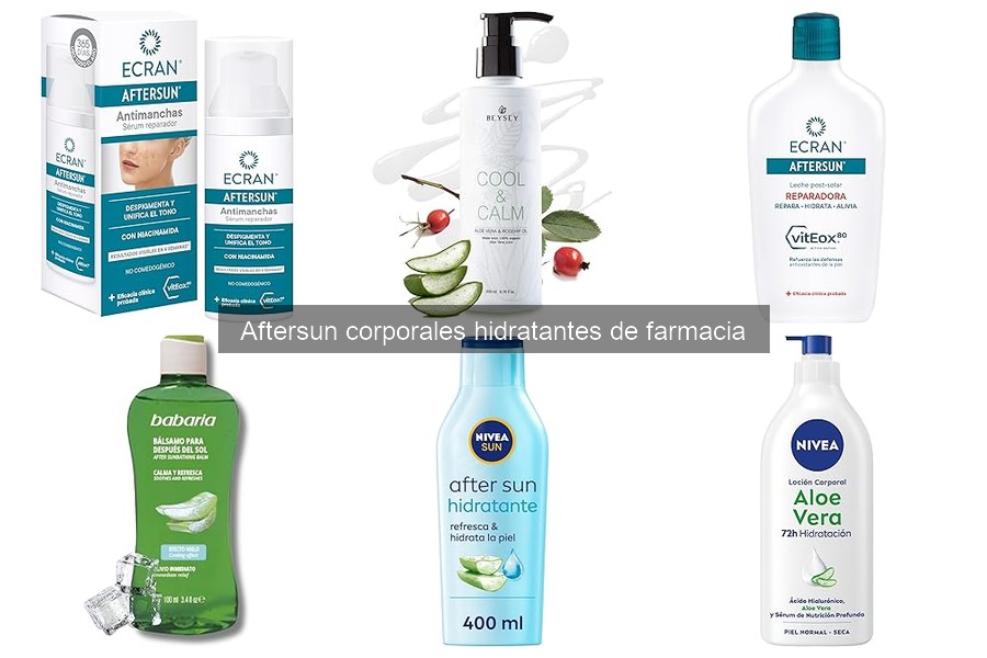 Mejores aftersun hidratantes para piel sensible de farmacia
