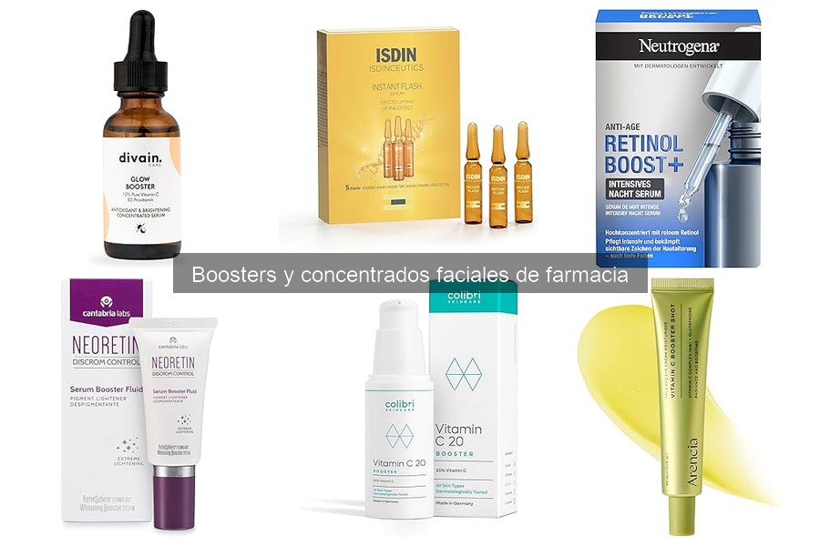 Mejores boosters faciales para piel seca en farmacia