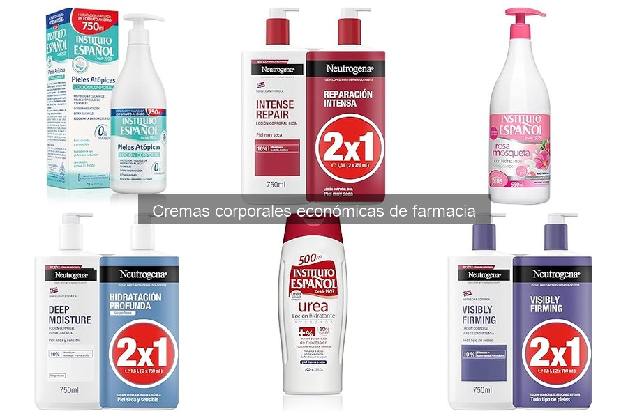 Mejores Cremas Corporales Económicas de Farmacia 2023
