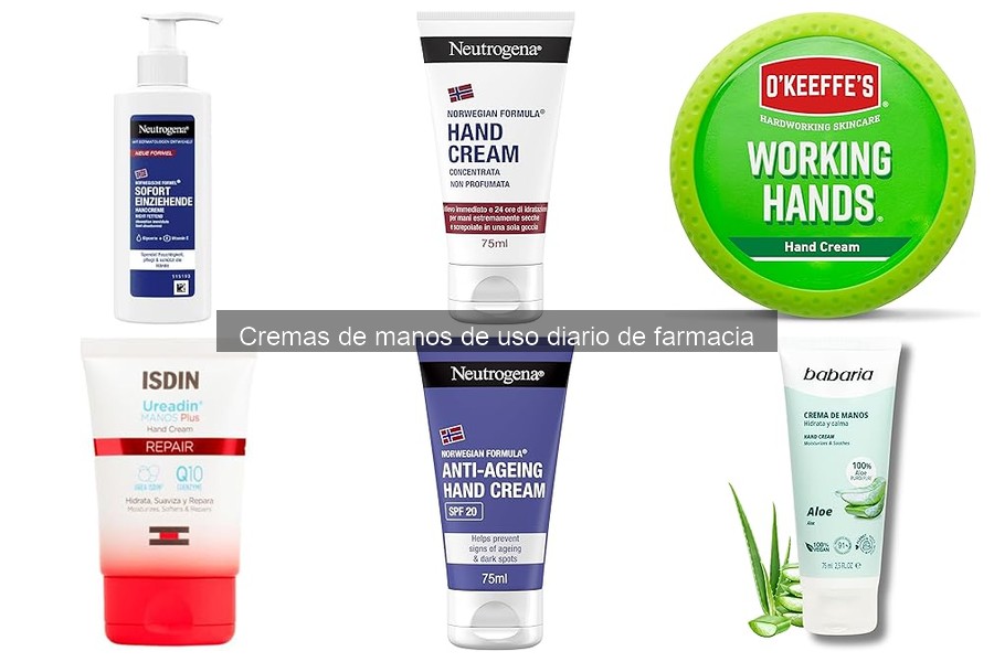 Mejores cremas de manos para piel seca de farmacia