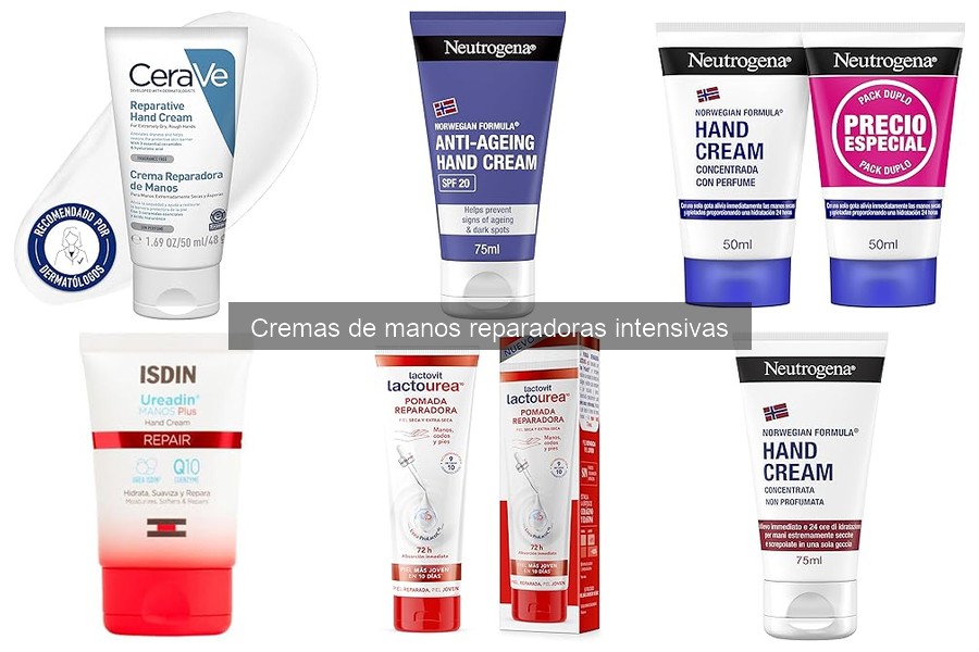 Mejores cremas de manos reparadoras intensivas comparativa