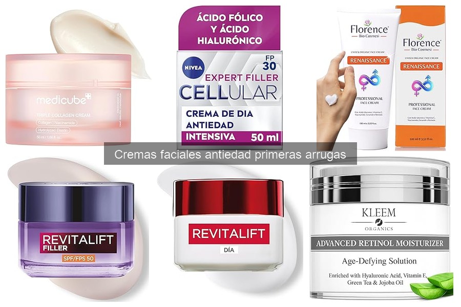 Mejores cremas faciales antiedad para primeras arrugas