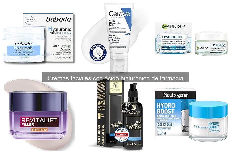 Mejores cremas faciales con ácido hialurónico para piel seca