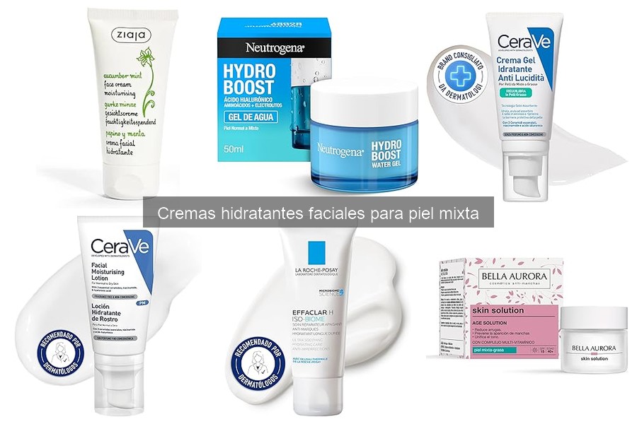 Mejores cremas hidratantes para piel mixta: comparativa 2023