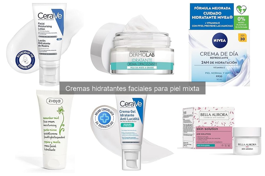 Mejores cremas hidratantes para piel mixta: marcas recomendadas