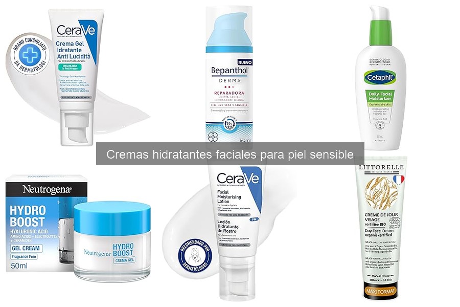 Mejores cremas hidratantes para piel sensible: comparativa